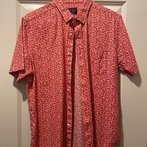 Red Floral Men's Shirt